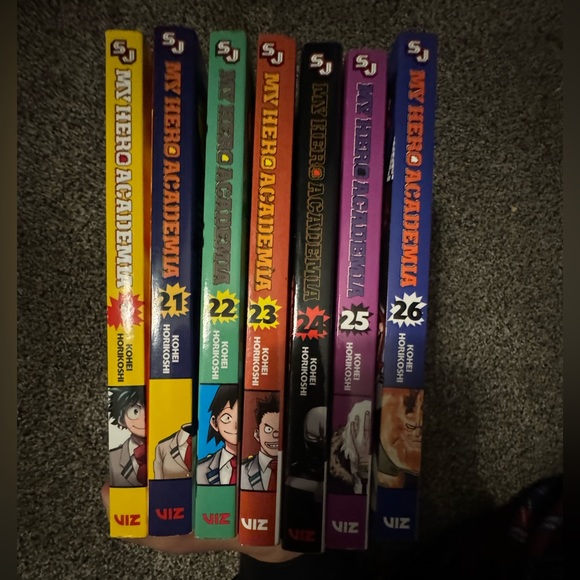 My Hero Academia Manga, Volumes 1, 21, 22, 23, 24, 25, and 26 of Manga Anime - Picture 4 of 4